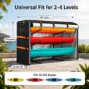 Kayak Rack Cover,Kayak Covers for Outdoor Storage for 10-12ft Kayaks