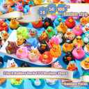 LINICE 30 Pcs Rubber Ducks, Random Assortment Ducks Bulk, Mini Rubber Duckies for Toddler Baby Bath Toys, Kids Bath Pool Toys Birthday Gifts Party Favors