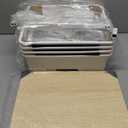 Utility Cart with 4 Drawers, Multipurpose Rolling Storage Cart with 4 Drawers and 2 Lockable Wheels, 4-Tier Rolling Storage Cart Organizer for Home Office Dorm, Bright White