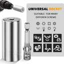 2 x Fathers Day Dad Gifts from Daughter Son Wife Super Universal Socket Tools Gifts for Mens Grip Socket Set with Power Drill Adapter Cool Tools Gadgets for Dad Valentines Day Gifts (1)