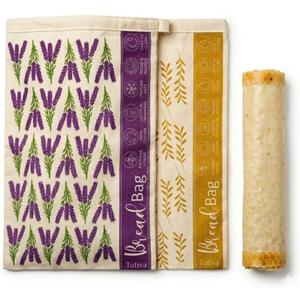 Beeswax Bread Bag for Homemade Bread (Set of 2) – Premium Sourdough Bread Bags & Loaf Storage – Eco-Friendly, Reusable, Washable & Freezer Safe – Ultimate Sourdough Bread Baking Supplies