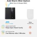 JRD Warm & Cool Mist Humidifiers for Bedroom 5L, Quiet Ultrasonic Air Humidifier Fast Symptom Relief, 50H Runtime, Oil Diffuser, 12H Timer, 7 Color Light for Large Room, Office, Baby, Plants-Black
