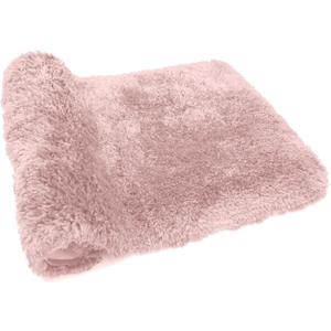 FIFU Bathroom Runner Rug 24" W x 60" L, Bath Mats for Bathroom, Bedroom & Kitchen, Non-Slip Rubber Latex Backing, Comfort & Soft Shower Bathmat & Carpet for Sink, Home & Hallways, Pink