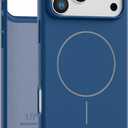 Compatible with iPhone 17 Pro Max Case Fit for Wireless Charging Soft TPU Back Shockproof Cover Slim Fit Protection Case Matte Skin Feel (Blue)