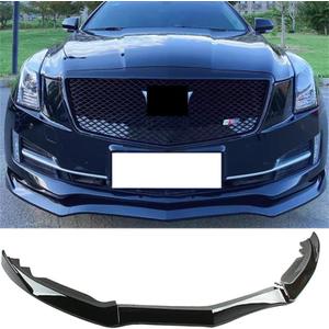 MUTUSAISI Front Bumper Lip Spoiler Splitter Fit for Cadillac ATS 2015-2019 Accessories Gloss Black