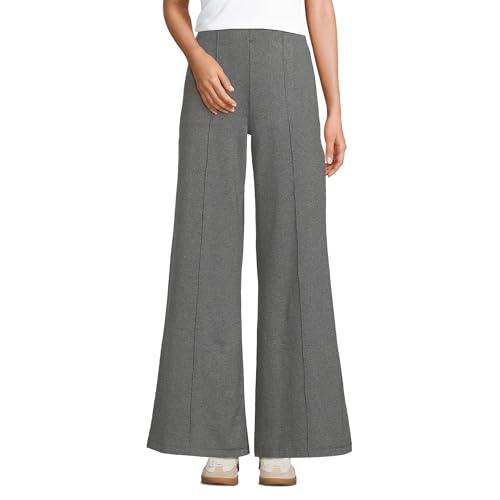 Lands' End Women's Starfish High Rise Palazzo Pants Charcoal Heather, 2XL