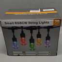 XMCOSY+ Smart Outdoor String Lights, 98Ft Patio Lights Waterproof, App Control, Compatible with Alexa, RGBCWIC Color Changing LED String Light for Outside (Black)