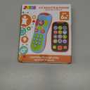 JOYIN Baby Learning Phone and Remote Toy for Toddler, Fun Smartphone Toys with Music for Infants, Boys or Girls, Holiday Stocking Stuffers, Kids Birthday Gift, Easter Basket Stuffers