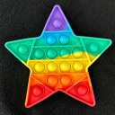 Gotta Pop STAR Push And Pop Bubble Fidget Sensory Toy 5 Count