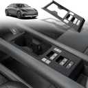 BestEvMod for Ioniq6 Center Console Cup Holder Trim CoverCompatible with Hyundai Ioniq 6 SE SEL Limited 2025 2024 2023 Exterior Accessories Panel Decorative Cover Sticker ABS (Matte Carbon Fiber)