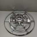 Chrome Crystal Chandelier Lights 20 Inch Luxurious Chandeliers Hanging Pendant Light Fixture for Dining Rooms Living Rooms Entryway 7-Lights