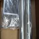 Ivilon Drapery Window Curtain Rod - End Cap Style Design 1 Inch Pole. 72 to 144 Inch Color Brushed Nickel