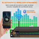 Equalizer for Home Stereo Audio System, Professional 31-Band Graphic Equalizer Rack Mount Music Digital EQ Studio Equalization with Spectrum Analyzer Display & Noise Reduction