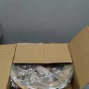 CAROTE 12Inch Nonstick Deep Frying Pan with Lid, 5.5 Qt Jumbo Cooker Saute Pan with Pour Spout, Skillet Induction Cookware, Non Stick Cooking Pan Kitchen Pan PFOA Free, White Granite