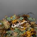 Wreath of leaves and pine cones, 3pack