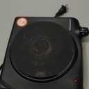 Elite Gourmet Countertop Electric Burner, 1000W Cast Iron Hot Plate, 7 Heat Settings, Portable Cooktop for RV, Dorm, Office & Small Kitchens, Road-Ready & Compact, Black (Single)