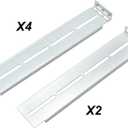 RackChoice 26" Ball Bearing Sliding Rail Universal Design Support 2U,3U,4U,5U Chassis, 3 fix Holes Bracket x4pcs, 4 fix Holes Bracket x 2pcs NOT Support Rackchoice hotswap Chassis