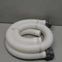 2 Pcs Pool Hoses for Above Ground Pools 1 1/2 Inch Diameter 59" Long Pool Pump Hose Replacement Filter Pump Hose Accessories (White)