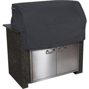 Classic Accessories Ravenna Water-Resistant 32 Inch Built-in BBQ Grill Top Cover, Black