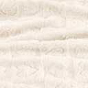 Yurhap Fleece Baby Blanket Heart Checkered Blanket, Ultra Soft Cozy Baby Blankets for Boys Girls, Fluffy Infant Toddler Newborn Receiving Blankets for Crib Stroller 3040 (Cream)