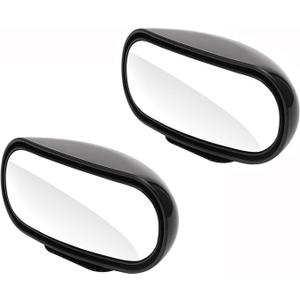 Blind Spot Mirror for Car 2 Pack, Adjustable Convex Wide-Angle Blindspot Mirrors, 360 Rotatable Small Stick-On Blind Side Mirror for Cars, SUVs & Trucks