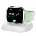 NEWDERY Charger Stand for Apple Watch, Portable Watch Charger for iWatch with USB C Cable,Fast Charging,Wireless Charging Station for iWatch Series 11/10/9/8/7/6/Ultra/5/3/2/SE, White