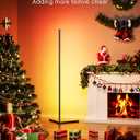 LED Corner Floor Lamp 2 Pack, 65" Tall Smart RGB Floor Lamp with APP and Remote Control, Ambient Lighting Color Changing Standing Lamps with Music Sync and Timing for Living Room, Bedroom, Gaming Room