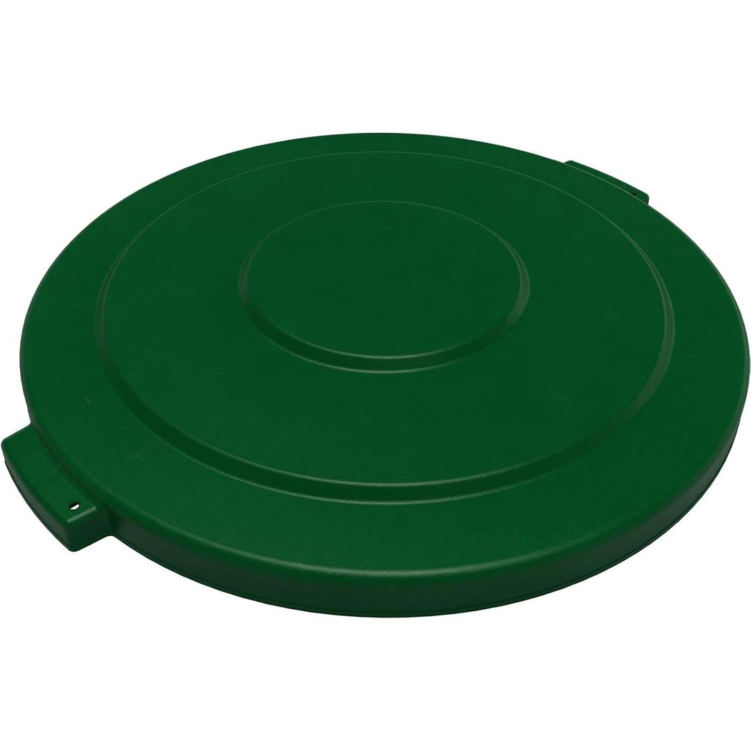 SPARTA Bronco Lid for 20 Gal. Trash Can, Durable, Food-Safe, NSF and HACCP-Compliant, Lid for Commercial Use (Container Sold Separately Fits Bronco Only), Polyethylene, 20 Gallon, Green (Pack of 6)