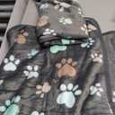 Amazon.com : Allisandro 350 GSM-Super Soft and Premium Fuzzy Flannel Fleece Pet Dog Blanket, The Cute Print Design Washable Fluffy Blanket for Puppy Cat Kitten Indoor Outdoor, Grey, 40 x 32 Inches : Pet Supplies