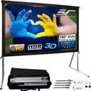 Elite Screens 120-INCH Projector Screen|Outdoor Indoor Movie Screens|16:9 Freestanding Portable Foldable ProjectionStand|Home Theater, OMS120H2