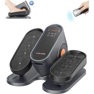 Under Desk Elliptical Machine, Electric Ellipse Leg Exerciser While Sitting for Seniors Adults, Leg Ercise Pro, Leg Exerciser While Sitting, Home Use Seated Ellipse Leg Exerciser (Grayish orange)