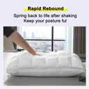 YOUR MOON Soft Pillows King Size for Sleeping, Support Bed Pillows, Fluffy Down Alternative Pillow, Luxury Hotel Gel King Pillows for Side Sleeping (White)