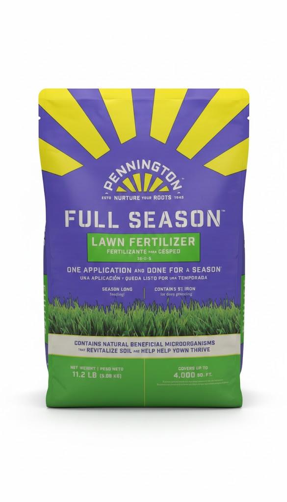 Pennington Full Season Lawn Fertilizer 32-0-5 4M 11.2lb Exp Sep 25, 2025