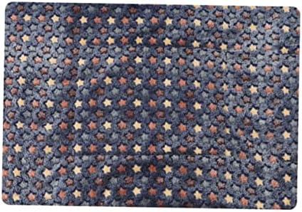 GRIRIW Warm Pets Blanket Double-Sided Flannel Pad for Dogs Thicken Cushion Star Pattern Soft for Comfort 31" x 39"