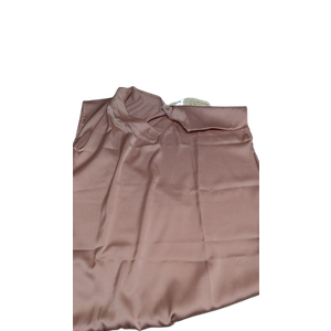 Women's Silk Satin Top Pink Small