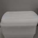 Rubbermaid Cleverstore 17 Qt Clear Storage Bins with Lids, 6-Pack, Stackable, BPA-Free, Made in USA