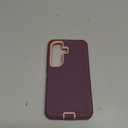 ONOLA Compatible with Samsung Galaxy S26 Case with HD Screen Protector, Heavy Duty Shockproof & Dropproof 3-Layer Cover Phone Case for Galaxy S26 6.3'', Wine Red Pink