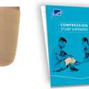Prosthetic Stump Shrinkers Above Knee, 20cm, Compression, Amputee Socks, 20-30, Daily use, Taiwan Excellence S (Beige)