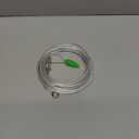 Petest 25ft Reflective Tie-Out Cable for Small Dogs Up to 35 Pounds (35lbs25ft, Green & Silver)