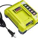 40V Charger for Ryobi Battery Charger Replacement OP401 Compatible with Ryobi OP4015 OP4026 OP4026A OP4030 OP4040 OP4050 OP4050A OP4060 OP40261 OP40301 40V Battery