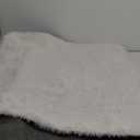 Thick Area Rug 5x7 Cream White Fluffy Shag for Girl Bedroom,Ultra Soft Plush Fuzzy Washable Thickened Non-Slip Floor Carpet,Modern Furry Shaggy Rug for Living Room Nursery Kids Boy Dorm,Ivory