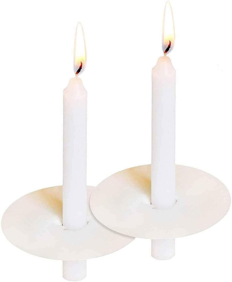 Spell Candles Set of 20, Church Candles with Drip Protectors for Vigils, Prayers, Blessing, Religious, Devotional Candlelight Service