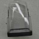 Spectrum Cora Kitchen Soap Dispenser with Sponge Holder for Kitchen Sink Organization, Easy to Clean Soap Pump Sponge Holder Storage Compartment Plastic Sink Caddy with Rubber Grip Base, Gray & Clear