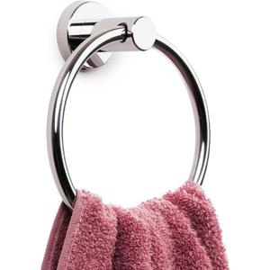 Marmolux Acc Chrome Towel Ring - Hand Towel Holder for Bathroom Wall - Simple Round Towel Hanger for Bathroom - Heavy Duty SUS 304 Stainless Steel Bathroom Towel Rack - Towel Rack Bathroom - Towel Bar (2.polished Chrome)
