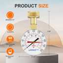 Water Pressure Gauge 3/4" Female,0-200 PSI Pressure Gauge Water Pressure Test Gauge for Home,2.5" Dial.
