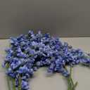 IPOPU Blue Delphinium Artificial Flowers,5PCS Silk Larkspur Flowers Bulk 45.6in Long Stem Faux Flowers for Tall Vases Table Centerpieces Wedding Home Decor (Blue)