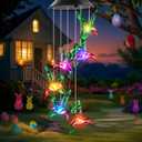Mom Grandma Nana Wife Sister Gifts for Mothers Day, Easter Mother Birthday Gardening Hummingbird Gifts for Women, Winzwon Wind Chimes Solar Lights Outdoor Decor for Garden Patio Yard Porch