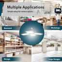 15,000 Lumen LED Adjustable 4 Panel Bulb, Uses Only 140W, Daylight, E26 Base, LED Garage Light for Indoors Workshop Warehouse