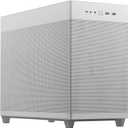 ASUS Prime AP201 33-Liter Micro ATX White PC case with Tool-Free Side Panels and a Quasi-Filter mesh, with Support for 360 mm Coolers, Graphics Cards up to 338 mm Long, and Standard ATX PSUs