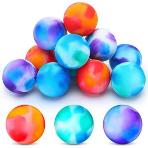 Poen 12 Pieces Hockey Balls Outdoor High Density Minimal Bounce Design High Contrast for Street Hockey, Assorted Colored
